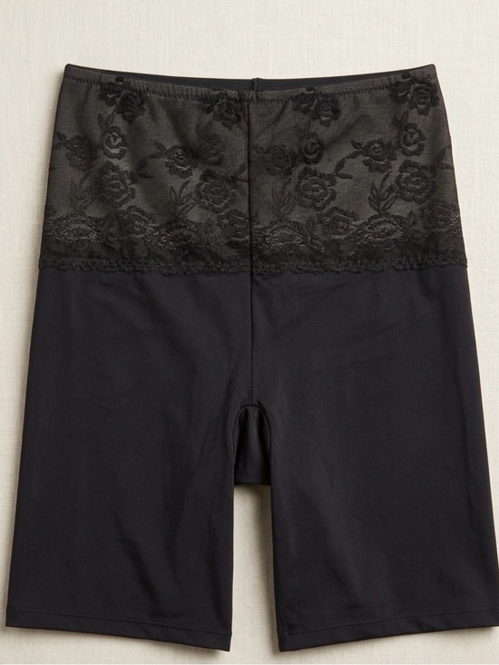 torrid Pants - High-Waist Black Lace Shaping Shorts